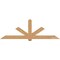 Ekena Millwork Kennewick Timber Gable Bracket, Western Red Cedar, 96"W x 32"H x 5 1/2"D x 5 1/2"F, 8/12 Pitch GBW096X32X0606KEN00SWR - alternate 1